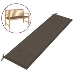 VidaXL Gartenbank-Auflage Taupe 180x50x3 Cm