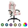 VidaXL Gaming-Stuhl Mit RGB LED-Leuchten Rosa Und Schwarz Kunstleder -Vidaxl 7eff6d63 293f 4897 8a54 00bcfbad471b 1