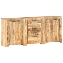 VidaXL Sideboard Mit 3 Schubladen Und 4 Türen Mango Massivholz